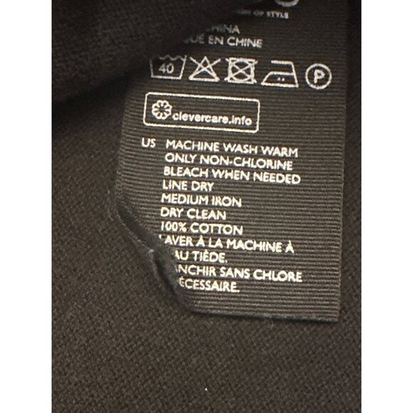 COS Black Crewneck Cotton Sweater Medium Minimalist Career Professional - Picture 4 of 5